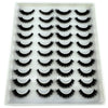 Plateau en plastique contenant un jeu de faux cils de renard noir naturels.