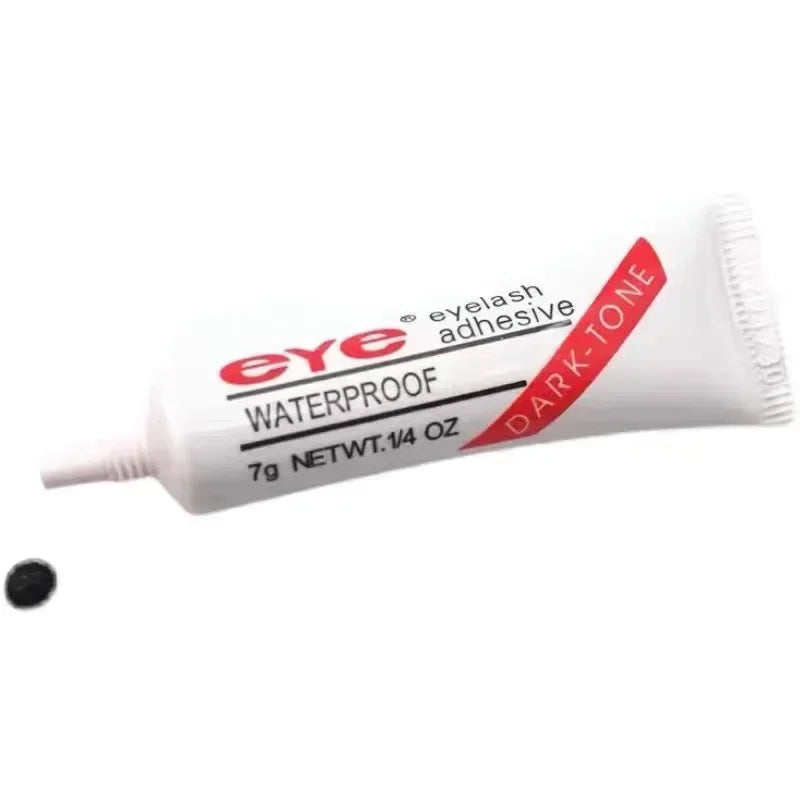 Tube of eye lash adhesive waterproof dark tone eyeliner for false lashes
