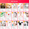 A collection of facial lifting tapes and silicone masks for contouring and skincare.