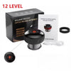 A black electric cupping massage instrument box, device, and manual are shown.