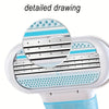 Detailed drawing of a multi-blade safety razor for hair removal showing the blade mechanism.