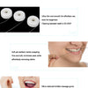 A close-up of dental floss being used between teeth, demonstrating the product's smooth and gentle nature.