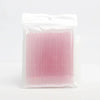 Sacs en plastique transparents contenant des pinceaux micro en cristal roses pour extensions et détails