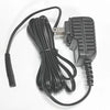 Black replacement power adapter cable and plug for professional barber shavers