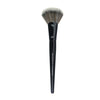 A black professional makeup brush used for contouring and highlighting.