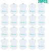 A set of twenty silicone electric meridian muscle massagers in white.