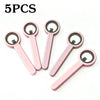Five pink magnetic cat eye nail art sticks for halo effect manicures