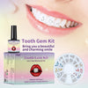 Kästchen und Display eines Zahn-Gem-Sets zum Erstellen von Köderfängen mit dentalem Klebstoff.