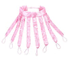 Diadema con varillas de pelo de satén rosa sin calor para ondas suaves