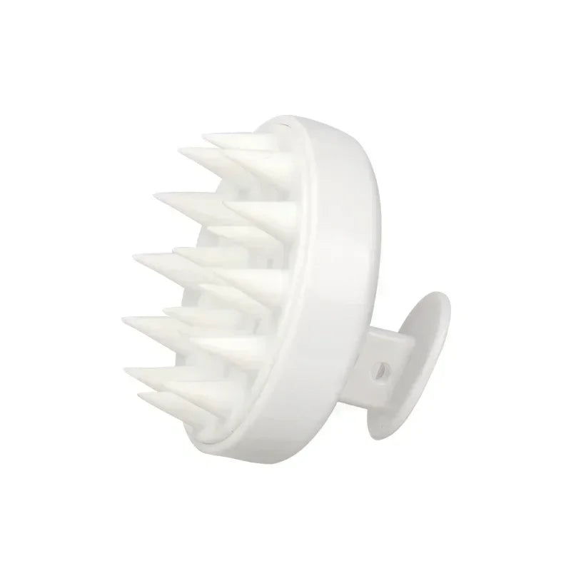 Peigne applicateur de teinture capillaire en silicone professionnel blanc à dents larges