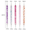 A set of precision nail art brushes with various sizes ranging from 0.8mm to 2.5mm.