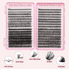 Natural Wispy Cluster Eyelash Extensions