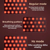 Diagram showing three modes of illumination for a light therapy cap: Regular, Breathing pattern, and Hz mode.