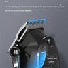 Close-up of a professional rechargeable beard and hair trimmer showing the gear adjustment mechanism.