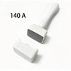A white professional adjustable microneedling stamp roller with a textured head and handle.