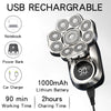 A silver USB rechargeable power bank with multiple charging ports and a black battery, showing usage time and charging time.