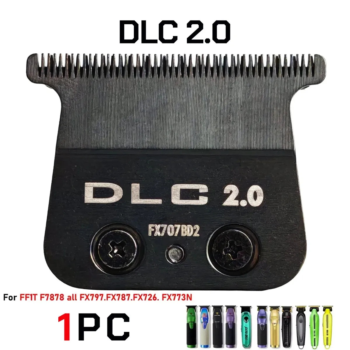 DLC 2.0 professional replaceable blade for trimmers and clippers in black