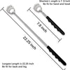 Extendable bear claw back scratcher and massager with lengths of 7.8 inches and 22.25 inches