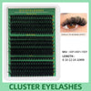 A package of DIY eyelashes featuring various lash clusters in different densities and lengths.