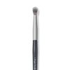 A slender, tapered concealer brush with a silver ferrule and black handle.