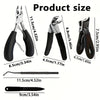A set of professional heavy-duty stainless steel toenail clippers and a small blade, showing various sizes.