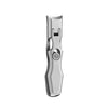 A heavy duty stainless steel nail clipper set with a silver finish.