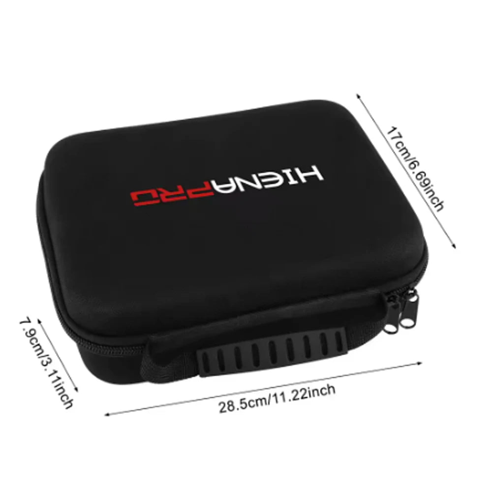 Black portable case for hair clippers and trimmers with dimensions 17cm x 6.69inch.