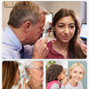 Various people using a portable inspection camera for health, beauty, and pet care applications.