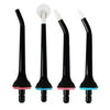 A pack of four replacement tips for a water flosser oral irrigator