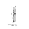 A heavy duty stainless steel nail clipper with a 70mm length and an 8mm open mouth.