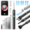 A collection of HD ear wax removal tools including a main device, various tips, and specialized instruments.