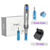 A Dr.pen professional wireless microneedling pen device and accessories including a syringe and EU plug.