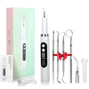 A set of ultrasonic electric tooth cleaners including a handheld device and various cleaning tools