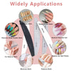 A set of professional nail files for shaping and smoothing nails, including various grits for natural, acrylic, and gel nails
