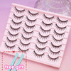 Rosa Plastik-Lash-Tray mit schwarzen Wimpern und klarem Kuppel-Accessoire, inklusive kostenlosen Pinzettenpaar.
