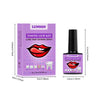 Caja morada para un señuelo Lunoon Tooth Gem Kit con sonrisa brillante, adhesivo y luz UV.