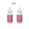 Two bottles of Bold Hold Active waterproof lace wig glue with white caps and pink labels