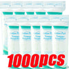 A package of 1000 disposable cotton pads for makeup removal and face cleaning.
