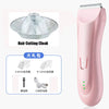 Rosa Keramik-Babyhaarschneider mit Aufsätzen und USB-Ladekabel