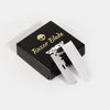 A black box containing a razor blade and its packaging, labeled Razor Blade.