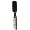 A black and green professional beard styling brush with a textured comb for hair grooming.