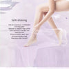A model is shown using a safe shaving product on their leg, demonstrating smooth skin.