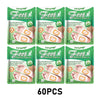 Pack of 60 detox foot patches for stress relief and detoxification in green packaging