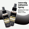 A bottle of Inyou Lace Melting Spray for lace wigs with instructions on the label.