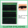 A package of DIY eyelashes featuring various lash styles and lengths for natural style extensions.