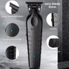A black professional cordless hair clipper with a zero blade, featuring an ON/OFF switch and Type-C interface.