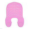 A pink reusable silicone hair dyeing cape with a cutting collar.