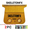 A pair of SkeletonFX replacement blades, labeled FX707ZE, for trimmers and clippers.