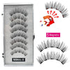 A set of magnetic false eyelashes, including a storage case and individual lash strips.