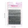 A package of 120 piece natural looking false eyelash extension set with pink packaging.